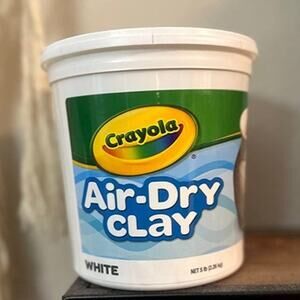 Crayola Air Dry Clay (5lbs), Natural White Modeling Clay for Kids